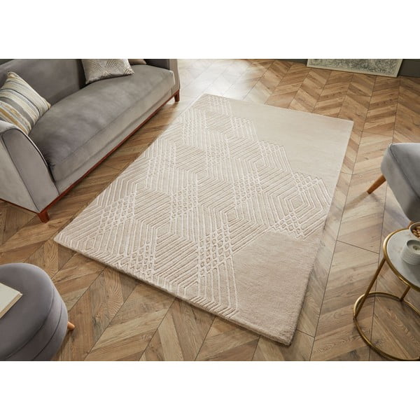 Beež villane vaip 160x230 cm Diamonds - Flair Rugs-image-4