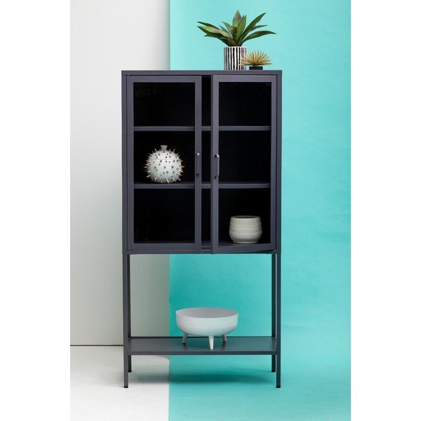 Hall terasest vitriinkapp 75x150x35 cm Acier - Premier Housewares-image-4
