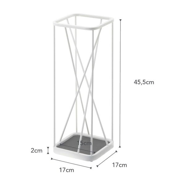 Valge vihmavarju statiiv Square - YAMAZAKI-image-3