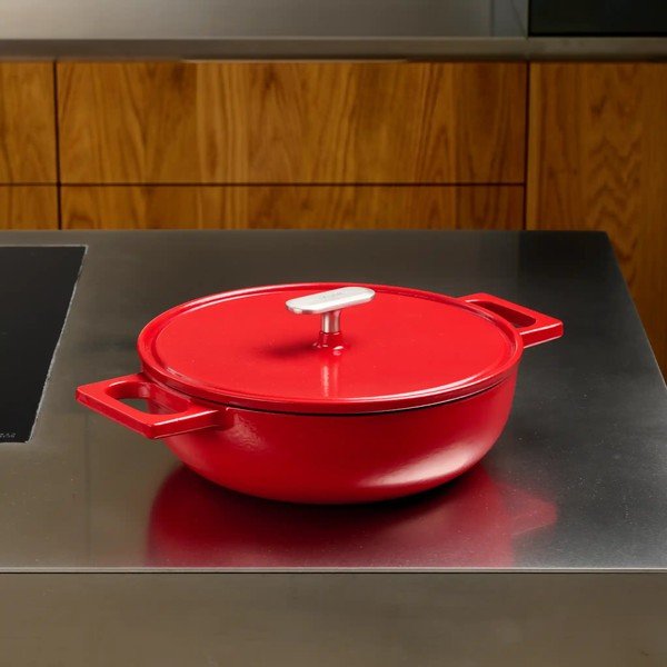 Malmpann kaanega ø 26 cm tegame Mattia 3.0 - FABINI-image-4