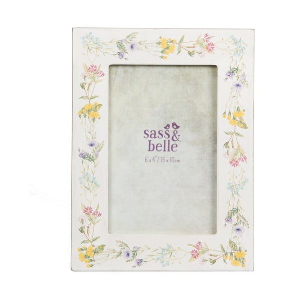 Bílý rámeček na fotografie Sass & Belle Wildflower
