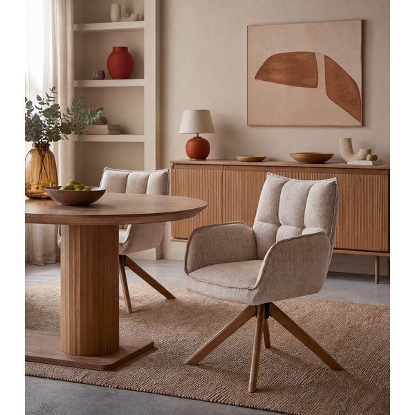 Kreemid söögitoolid 2tk komplektis Marilla - Unique Furniture-image-3