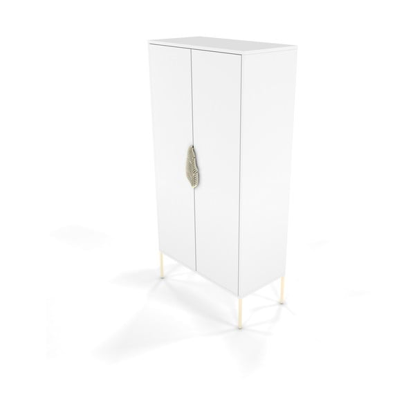 Valge riidekapp 80x160 cm Merlin - Skandica-image-3