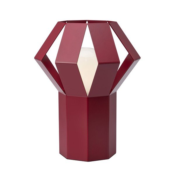 Punane metallist laualamp metallvarjuga (kõrgus 27 cm) Octa - Markslöjd