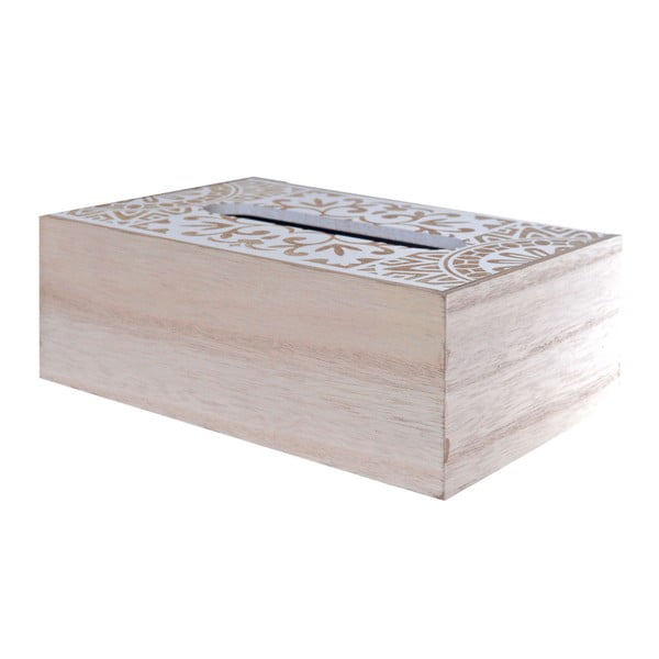 Dřevěná krabička na kapesníky Ewax Mahna