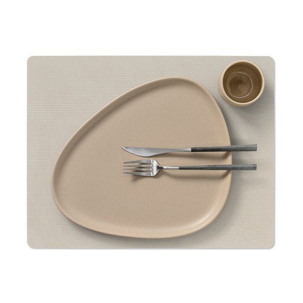 Öko-nahast lauamatt 35x45 cm Square L Corduroy - LIND DNA-image-1