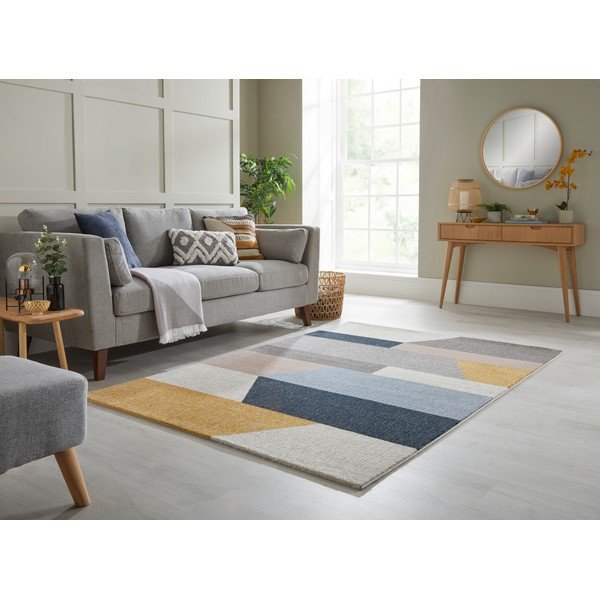 Šedo-žlutý koberec Flair Rugs Barrio, 120 x 170 cm-image-1