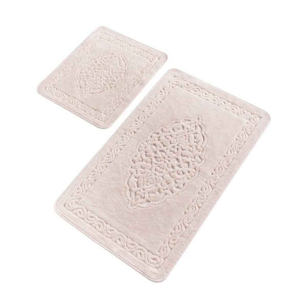Sada 2 růžových bavlněných koupelnových předložek Confetti Bathmats Elite Powder