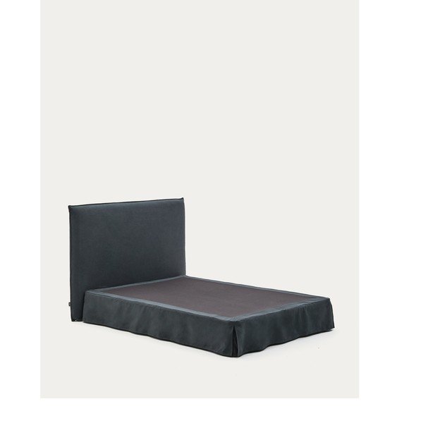 Antratsiitne polsterdatud kaheinimesevoodi 160x200 cm Jaira - Kave Home-image-3