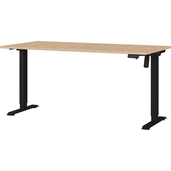 Reguleeritav töölaud elektriliselt reguleeritava kõrguse ja tammepuust pealispinnaga 80x160 cm Boras - Germania