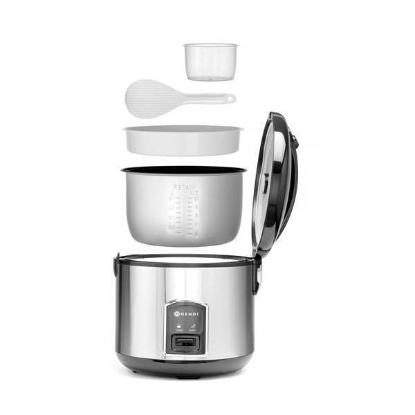 Must-hõbedane riisikeetja - Hendi-image-1