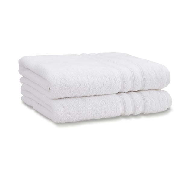 Valged froteerätikud 2tk komplektis 90x140 cm Zero Twist - Catherine Lansfield