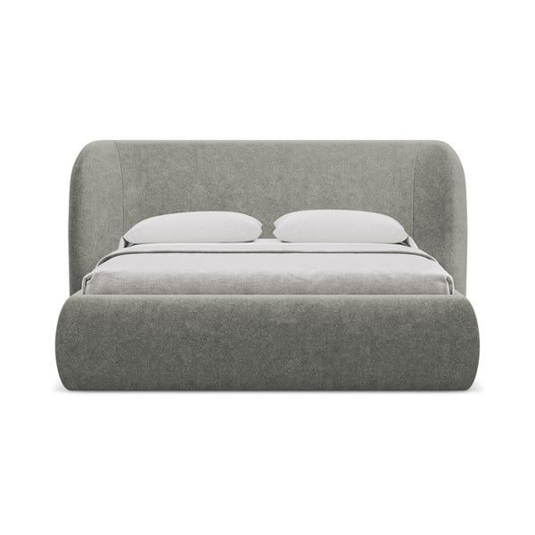 Hall polsterdatud kaheinimesevoodi koos voodipõhja ja panipaigaga 180x200cm Hauke - Makamii-image-3