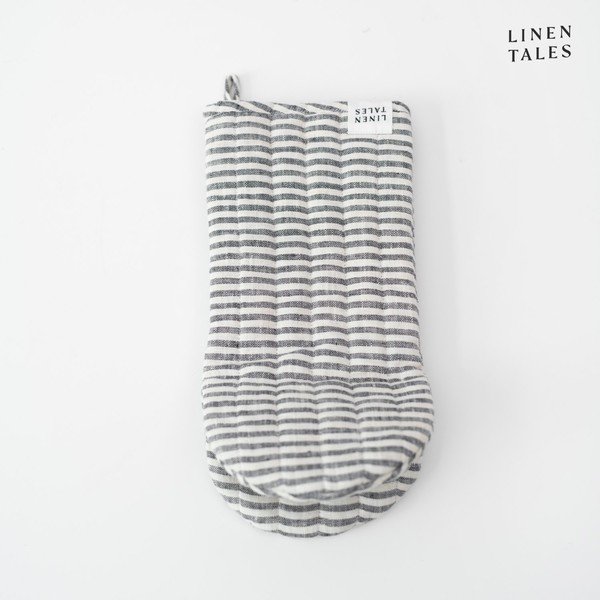 Linane pajakinnas Thin Black Stripes - Linen Tales-image-2