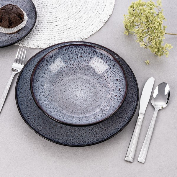 24-osaline hõbedane roostevabast terasest söögiriistade komplekt Bright - Orion-image-4