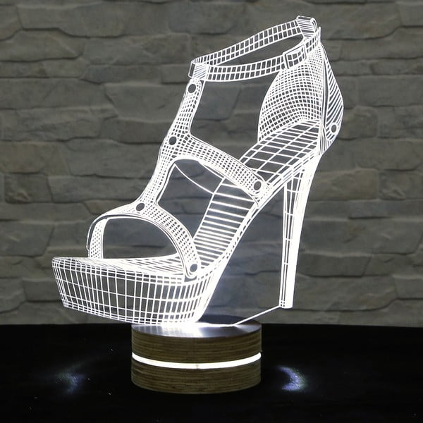 3D stolní lampa Shoe