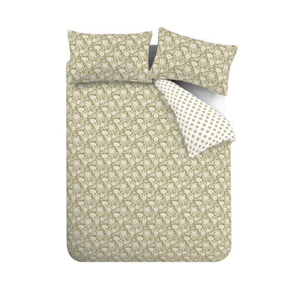 Roheline-valge voodipesu kaheinimesevoodile 200x200 cm Tangier - Pineapple Elephant-image-2