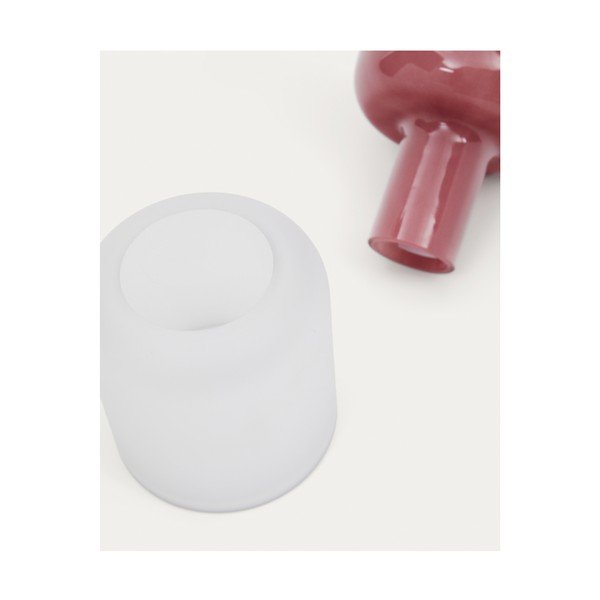 Roosa klaasist vaas (kõrgus 19 cm) Kelse - Kave Home-image-3