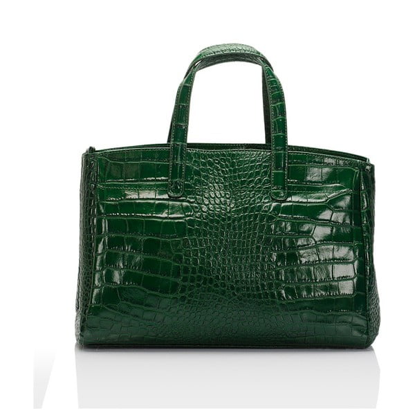 Zelená kožená kabelka Lisa Minardi Magnata