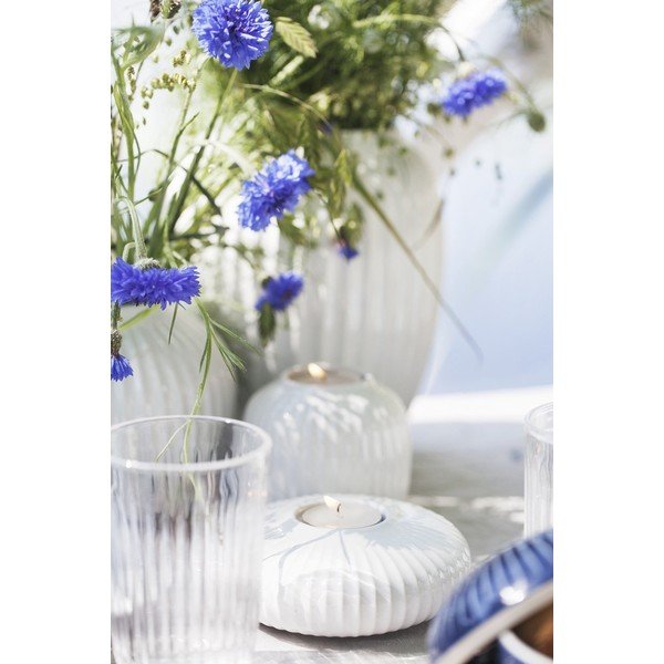 Valge portselanist Hammershoi teeküünla hoidja, ⌀ 13 cm Hammershøi - Kähler Design-image-1