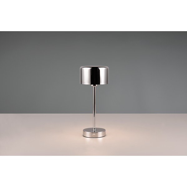 Hõbedane läikiv LED laualamp (kõrgus 30 cm) Jeff - Reality-image-4