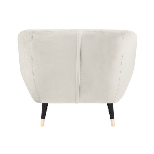 Krémové křeslo s černými nohami Mazzini Sofas Benito-image-3