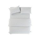 Valge linane voodipesu üheinimesevoodile 135x200 cm Blanco - Native Natural