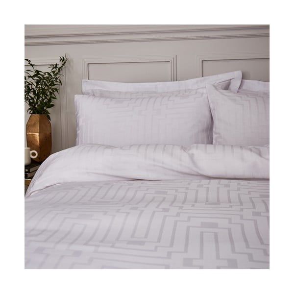 Valge puuvillane voodipesu 135x200 cm - Bianca-image-1