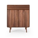 Pruun pähklipuidust kummut 90x110x45 cm Fawn - Gazzda