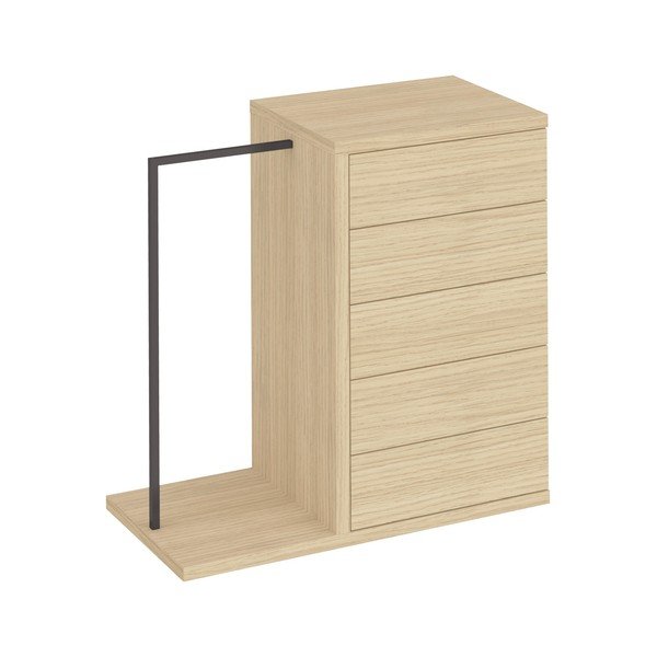 Madal tamme värvi riidekapp 105x113 cm Hugo - TemaHome-image-2