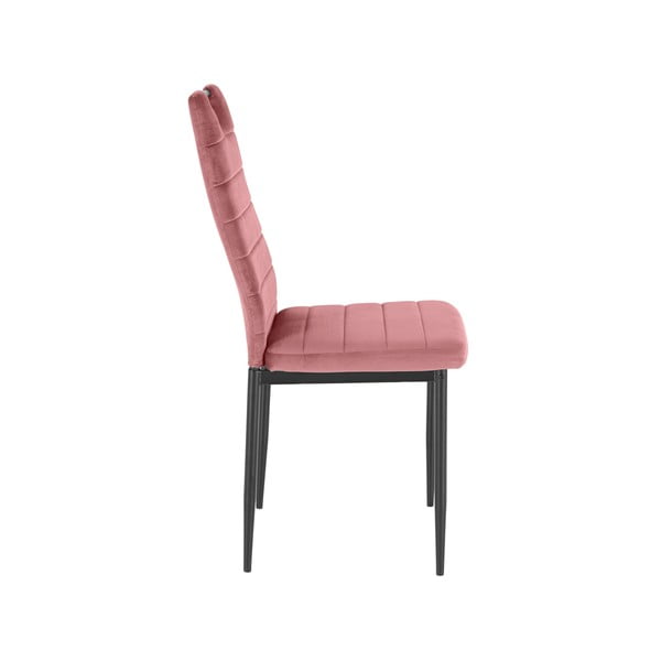 Tumeroosad sametist söögitoolid 2tk komplektis Mandy - Støraa-image-3