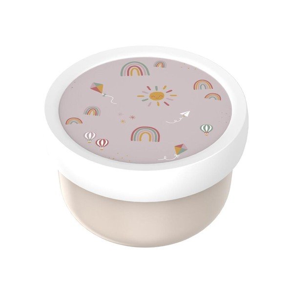 Beež plastmassist laste suupistekarp Sunshine & Rainbow - Mepal