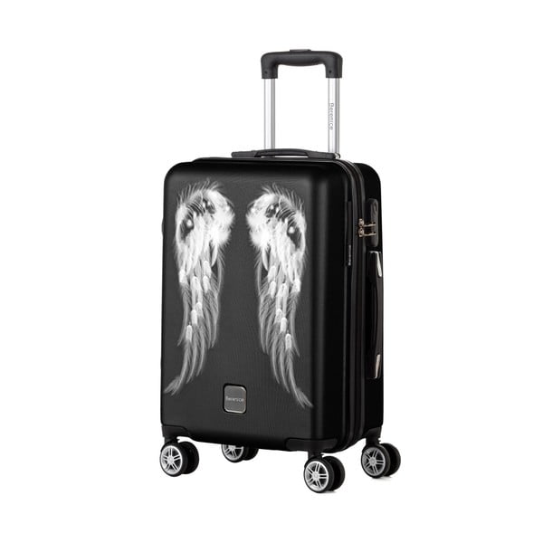 Černý cestovní kufr Berenice Wings, 44 l