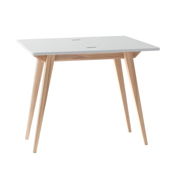 Valge naturaalne konsoollaud valge lauaplaadiga 45x90 cm Envelope - Ragaba-image-3