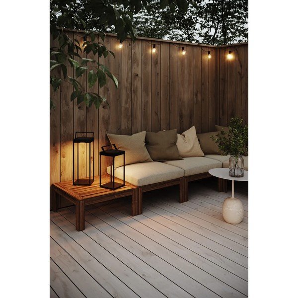 Must päikesepaneeli/USB-ga LED-latern (kõrgus 53 cm) Pure - Markslöjd-image-2