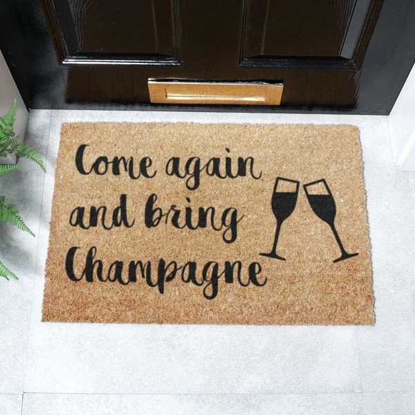 Kookoskiududest matt 40x60cm Bring Champagne - Artsy Doormats-image-2