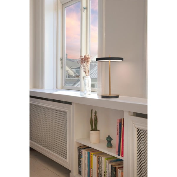 Must dimmerdatav LED lauavalgusti metallist lambivarjuga (kõrgus 31 cm) Asteria Move - UMAGE-image-4