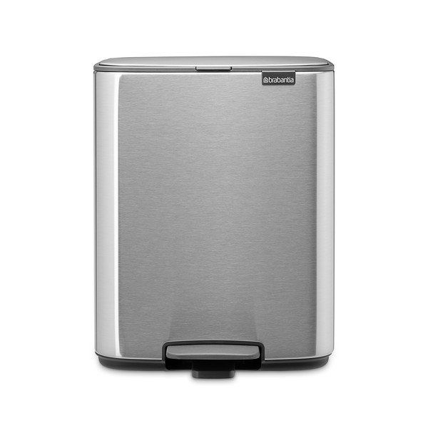 Matt hõbedane terasest prügikast 12 l Bo - Brabantia-image-4