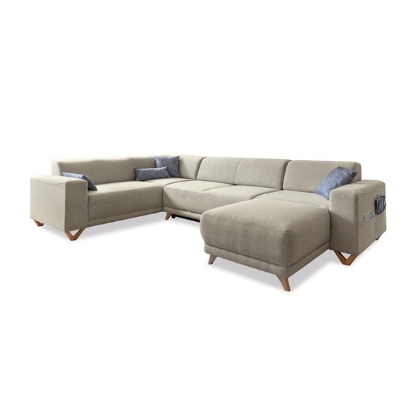 Beež panipaigaga nurgadiivanvoodi (vasak nurk/"U" kujuline) Classy Sophie – Miuform