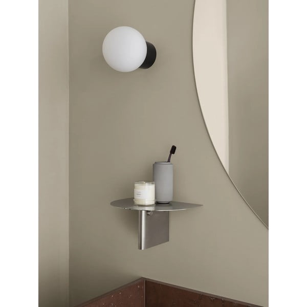 Matt hõbedane roostevabast terasest riiul 30 cm Oru - Blomus-image-1