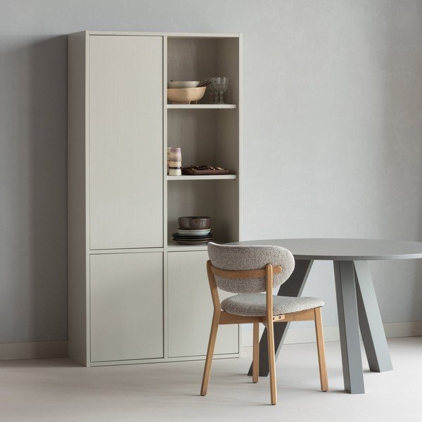 Ümmargune tammepuust söögilaud ø 129 cm Rhonda - WOOOD-image-1