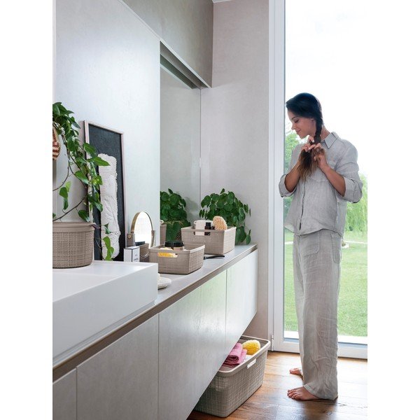 Plastkorv ø 17x13 cm Jute - Curver-image-2