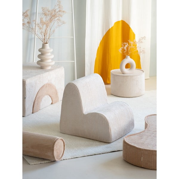 Kreem velvetist laste tugitool Cloud - Wigiwama-image-1