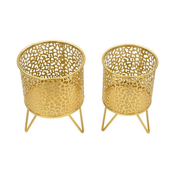 Metallist lillealused 2 tk komplektis ø 16 cm (kõrgus 20 cm) Piny - Mauro Ferretti-image-2