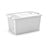 Valge kaanega hoiukast 55x35x28 cm Bi-Box L - KIS