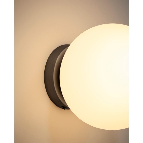 Valge/must metallist seinalamp ø 15 cm Brisia - Kave Home-image-2