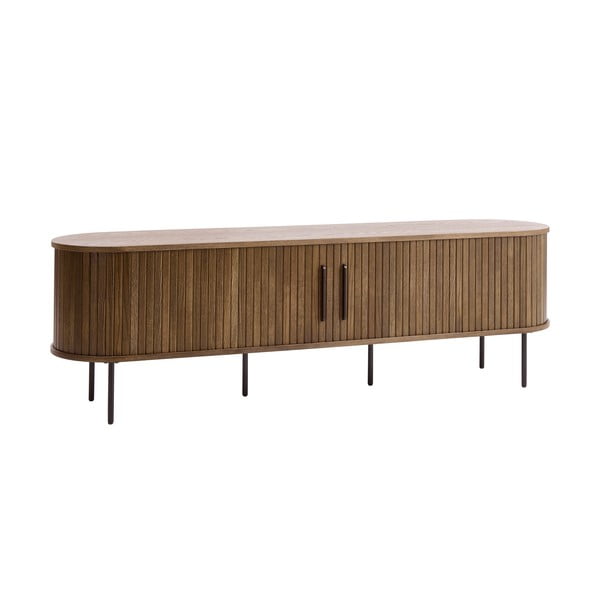 Pruun tammespoonist telerilaud 180x56x45 cm Nola - Unique Furniture-image-2