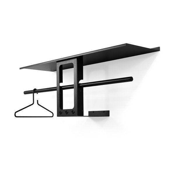 Must terasest seinanagi koos riiuliga 100 cm Luno Small - Spinder Design