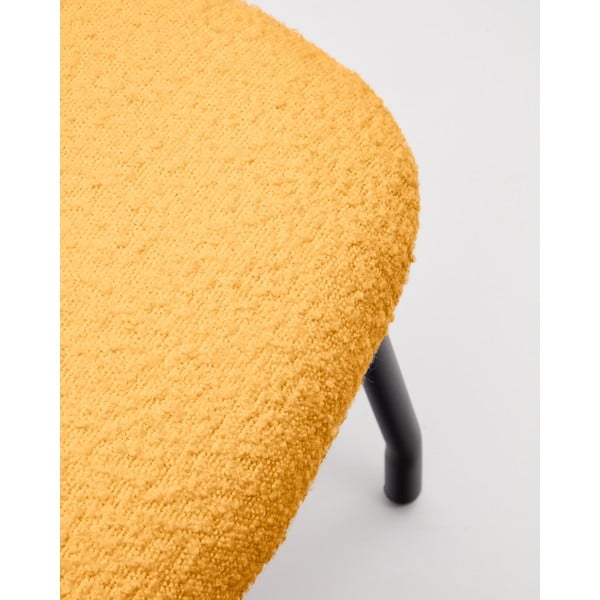 Sinepivärvi bukleekangast pink  Belina - Kave Home-image-4