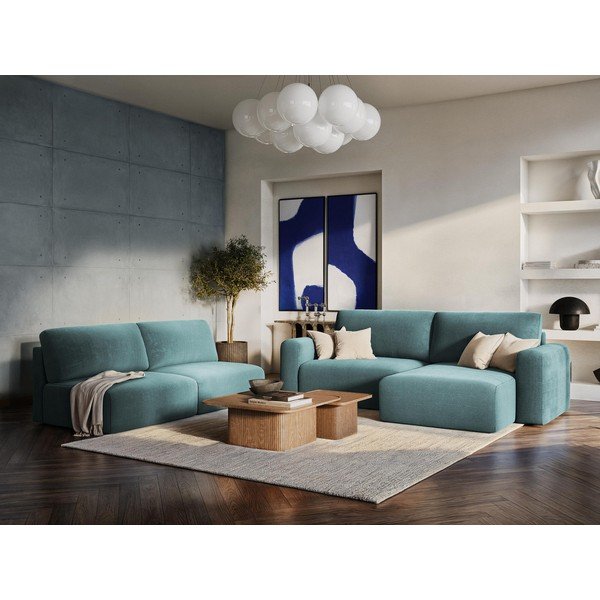 Hall šenilldiivanvoodi/panipaigaga nurgadiivan (U-kujuline) Kona - Makamii-image-1